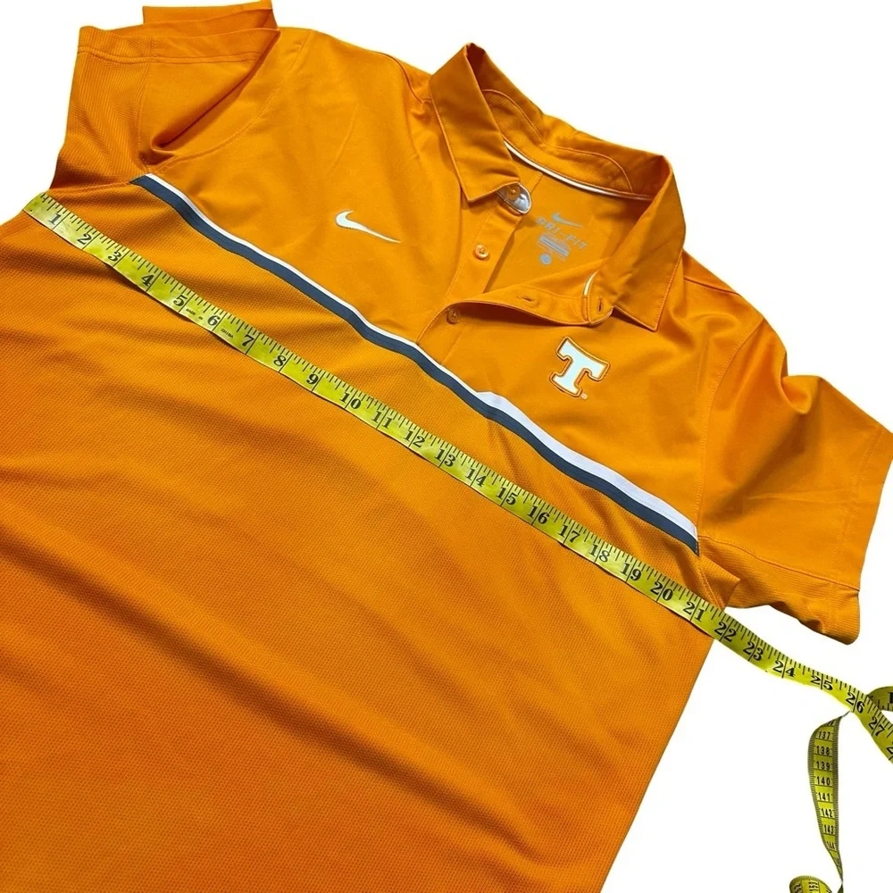 Nike Dri Fit Tennessee Vols Polo Large Orange Embroidered T Collegiate
